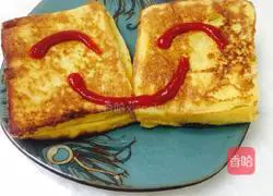 Illustration of how to make egg sandwich 4