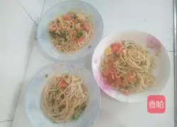 Illustration of how to make tomato fried noodles 4