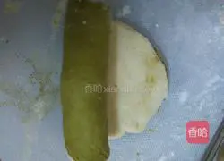 Illustration of how to make matcha two-color steamed buns 7