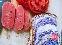 Illustration of making a whole grain sandwich 2