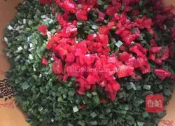 Illustration of how to make leek and egg dumplings 5