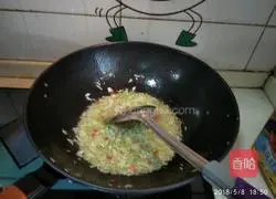 Illustration of how to make zucchini and egg dumplings 10