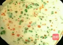 Egg and Scallion Pancake Illustration of practice 17