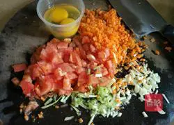 Illustration of how to make carrot and egg buns 4