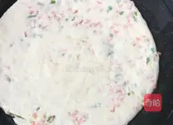 Illustration of how to make ham and chive pancakes 8