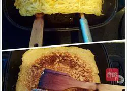 Illustration of how to make potato shredded cake 5
