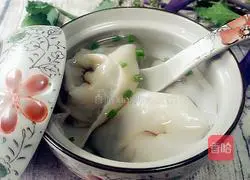 Shrimp Illustration of how to make meat wontons 17