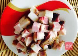 Illustration of how to make bacon fried rice 2