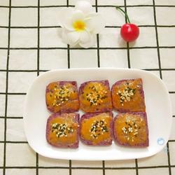 Baby purple potato crispy cake