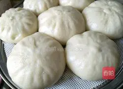 Leeks, shrimp skin and sesame filling buns Illustration of how to do it 10