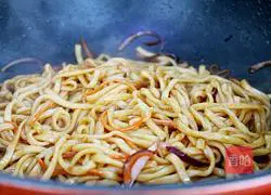 Illustration of home-style fried noodles 7