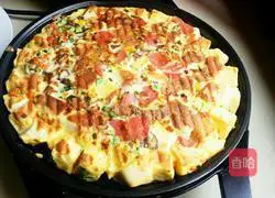 Illustration of how to make steamed buns, duck egg and vegetable pancakes 7