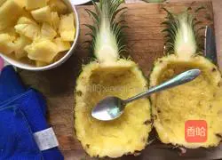 Pineapple, shrimp, egg fried rice recipe illustration 5 