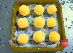 Pumpkin black sesame glutinous rice balls recipe 4