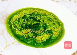 Illustration of how to make spinach juice pancakes 12