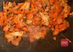 Illustration of how to make tomato and egg rice 13