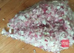 Eggs, zucchini and onions...Illustration of how to make dumpling fillings (fresh flavor type) 4