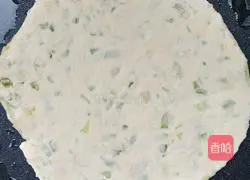 Illustration of how to make green onion and egg pancakes 6