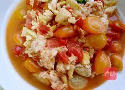 Illustration of how to make cherry tomatoes and egg noodles 9