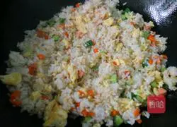Three Color Fried Rice Recipe Illustration 9