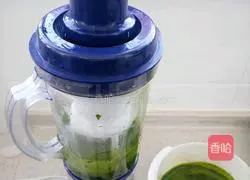 Illustration of how to make green dumplings 1