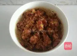 Alfalfa Pork Dumpling Filling Recipe Illustration 3