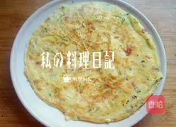 Illustration of how to make Shredded Potato Bacon and Sesame Omelette (3 people less oil version) 10