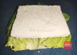 Illustration of how to make a lazy egg and ham sandwich 10