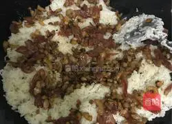 Illustration of how to make fried glutinous rice 7