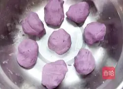 Purple Sweet Potato Chocolate Rice Balls Recipe Illustration 6