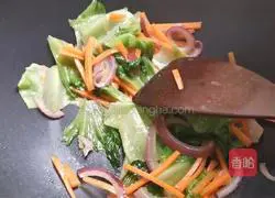 Illustration of home-style fried rice noodles 8