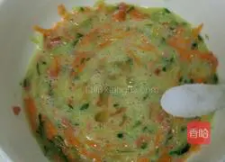 Recipe for Mixed Vegetable, Ham and Egg Pancakes 3