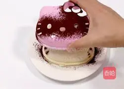 Illustration of how to make the super cute hellokitty sandwich 8
