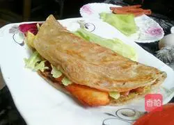 Illustration of how to make Taiwanese hand cakes 7