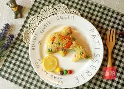 Children's nutritional fried rice Illustration of how to do it 8