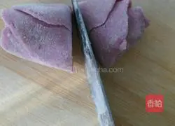 Illustration of how to make purple sweet potato buns with roses 5