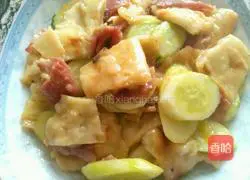 Illustration of how to make Bacon and Cucumber Braised Flatbreads 11