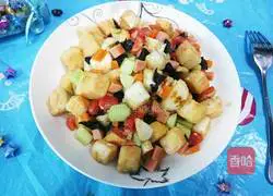 Illustration of how to make stir-fried steamed buns with seasonal vegetables 10