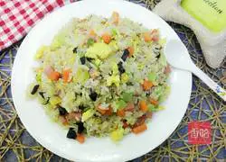 Colorful fried rice recipe 12