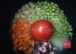 Rice cooker fried rice illustration 2