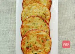 Illustration of how to make white radish pancakes 8