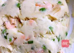 Shrimp, potato and yam Illustration of how to make cakes 7