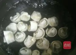 Little wontons fall in love with melon seeds ~ Illustration of how to make clear soup wontons 4