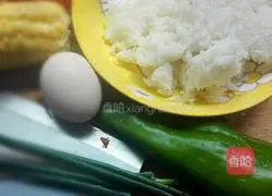 Illustration of home-cooked Yangzhou fried rice 1