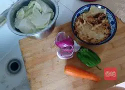 Illustration of how to make fried pancakes 1