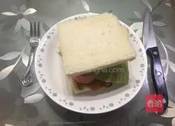 Illustration of homemade sandwiches 13