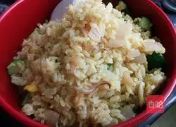 Recipe for curry fresh squid and egg fried rice Illustration 8