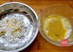 Illustration of how to make bean sprout pancakes 2