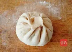 Illustration of how to make mung bean buns 13