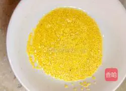 Illustration of how to make millet cakes 1